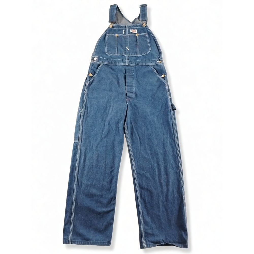 Dickies Denim Bib Overalls Size 34x30 Cotton Workwear Gorpcore Vintage USA